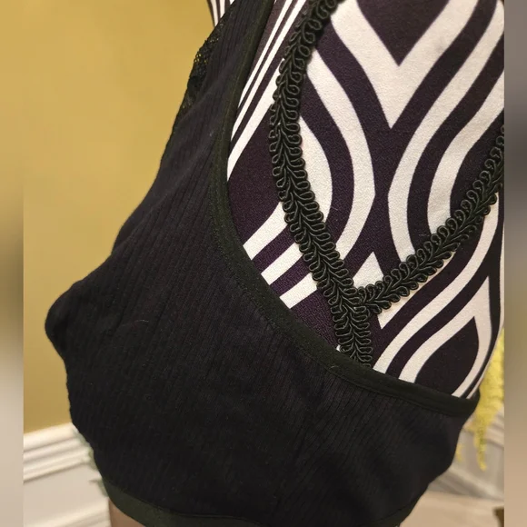 Women's Front Hook Romantic Lace Splice Halter Lingerie Bra XL - Picture 7 of 7